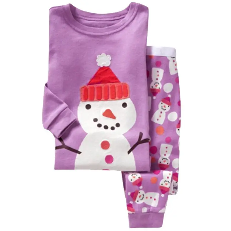 Рождественские детские пижамные комплекты высококачественные рождественские пижамы одежда для маленьких мальчиков и девочек от 2 до 7 лет комплекты детской одежды с оленем jhkui056