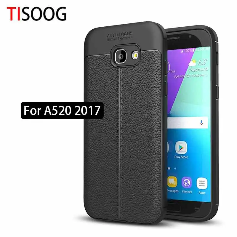 Tisoog чехол для Samsung A5 2017 A520 a520f тонкий Гибридный супер Панцири углерода Волокно