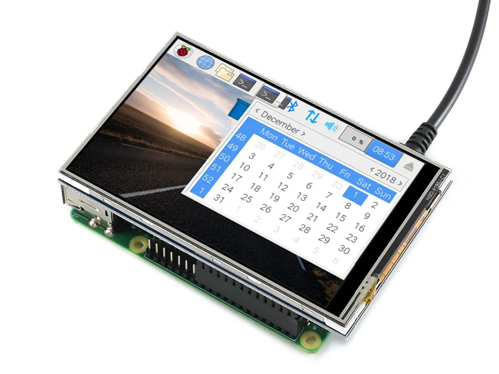 4 дюймовый сенсорный экран TFT LCD для Raspberry Pi RPi (C) 125 МГц высокоскоростной SPI