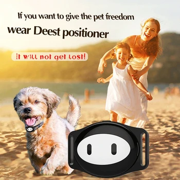 

Waterproof Mini Pet Gsm Gps Tracker Locator Collar For Dog Cat Long Standby Geo-fence Lbs Free App Platform Tracking Device
