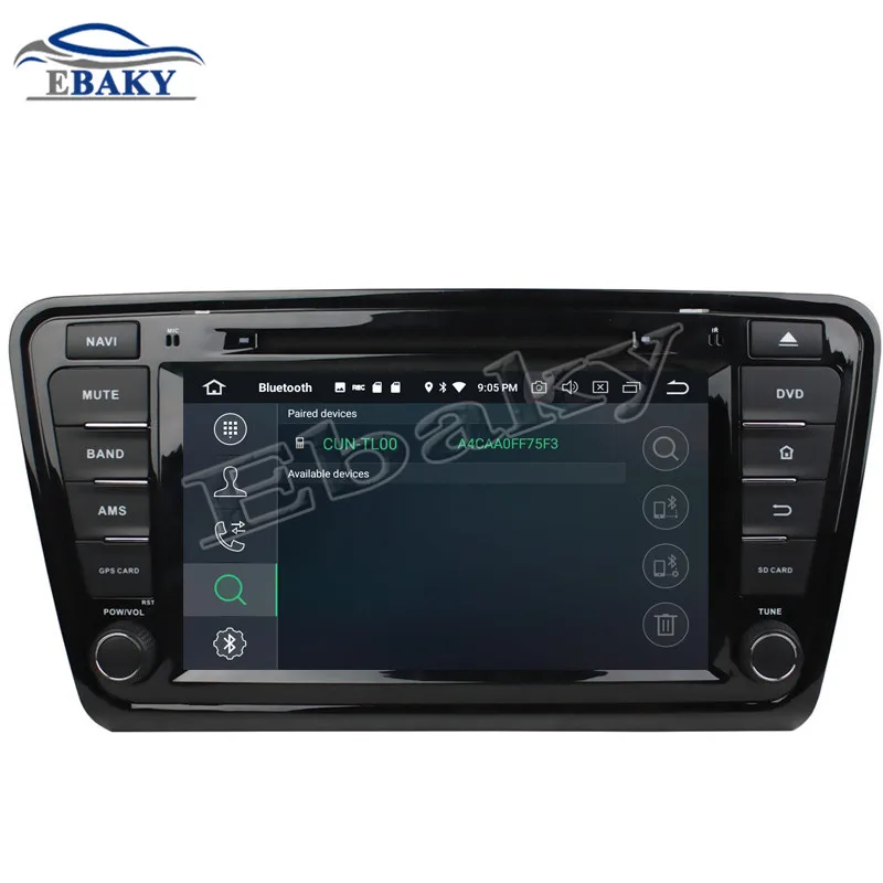 Clearance NaviTopia 8inch 4GB RAM 64GB ROM Octa Core Android 9.0 Car DVD Radio for Skoda octavia 2014 with GPS/wifi/Bluetooth 20