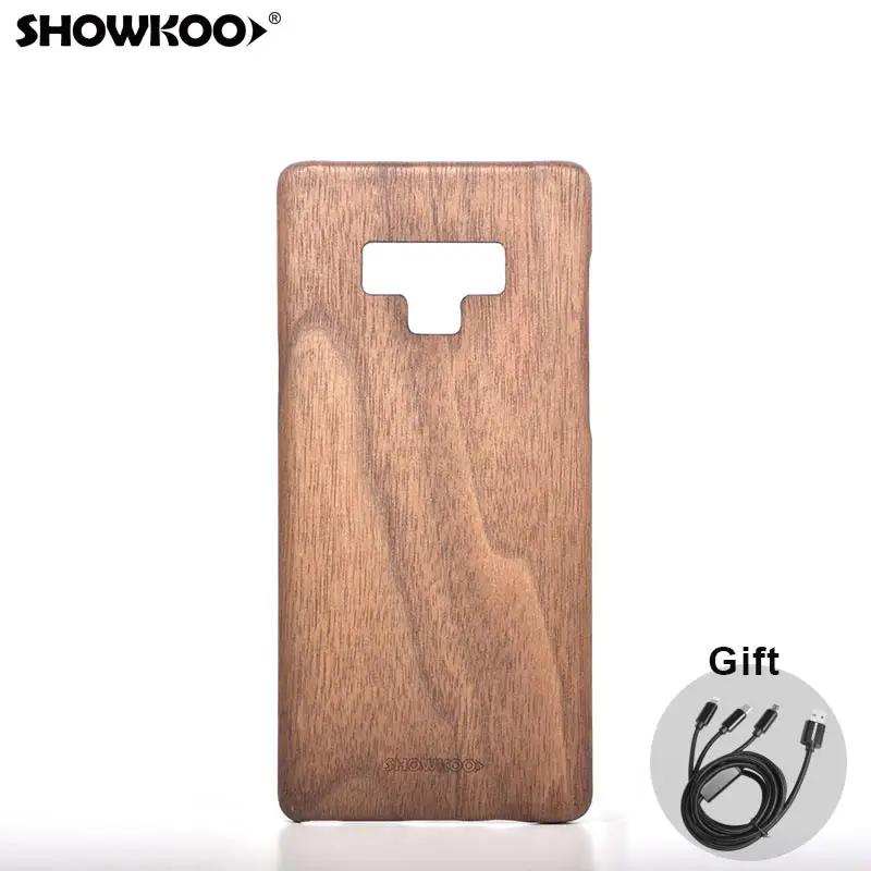 Showkoo Wood Phone Case For Samsung Galaxy Note 9 Ultra-Thin High Quality Original Fiber Combination Cover Shell |