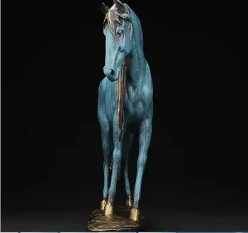 

Chinese Beautiful Handmade Carved Statue Horse Copper Deco Art