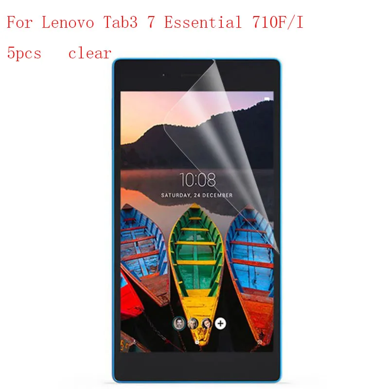 Transparent Ultra Thin Anti-scratch Protective Film Guard Screen Protector For Lenovo Tab3 7 Essential 710F/I 5pcs in 1 package |