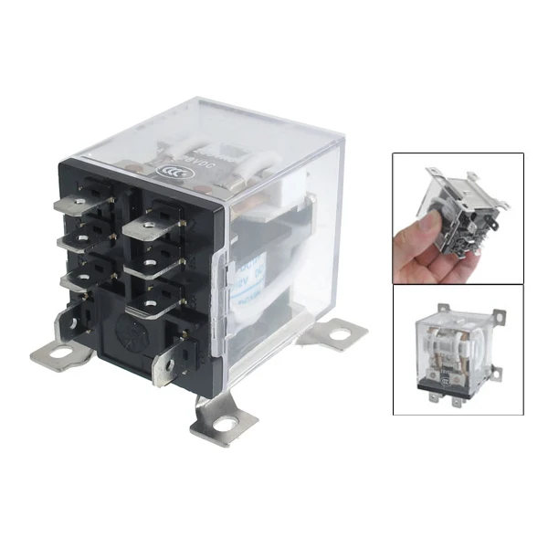 

JQX-12F 2Z DC 12V 30A DPDT General Purpose Power Relay 8 Pin