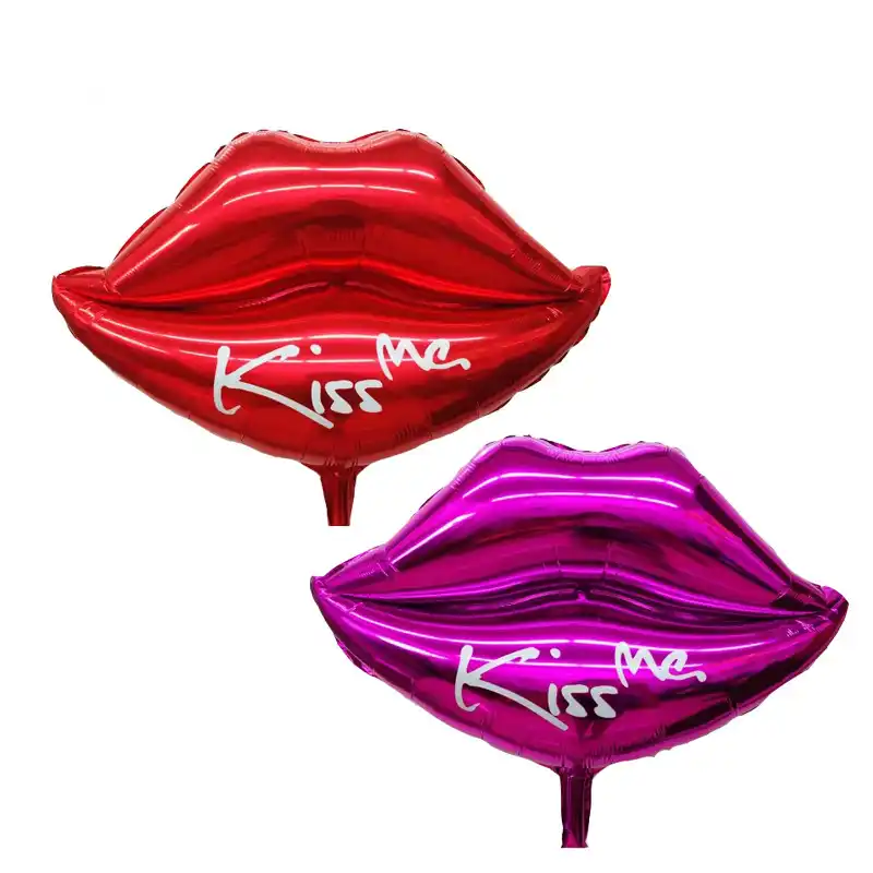 Lápiz labial rojo fuego Rouge Labial Kiss Me Smooch elegante Rhinestone Anillo de Dedo Lindo