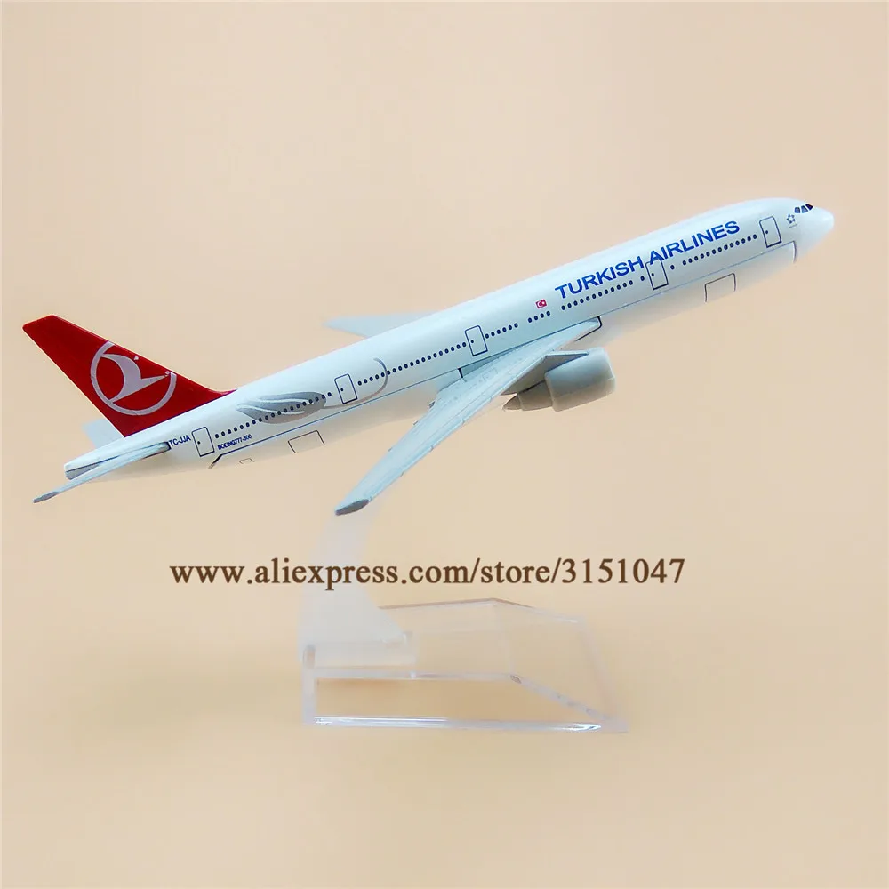 Легированный Металл Air Turkish Airlines B777 модель самолета Boeing 777 Airways Детские Подарки 16