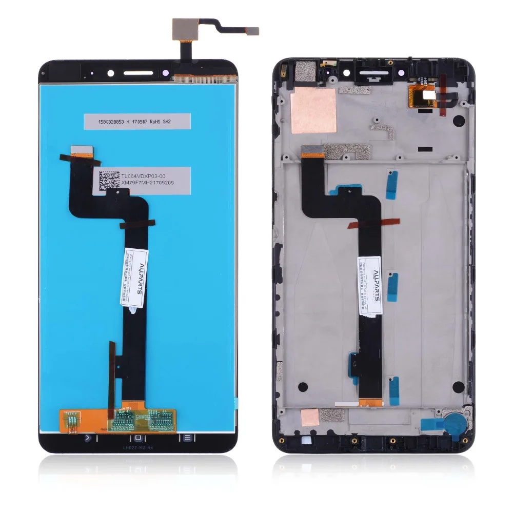 Original Display For XIAOMI Mi Max 2 LCD Touch Screen Digitizer 10 Dotyk Frame Ramka ORYG Black White Color