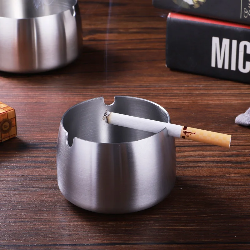 Integrative Drawing Stainless Steel Ashtray Large Deepening Windbreak