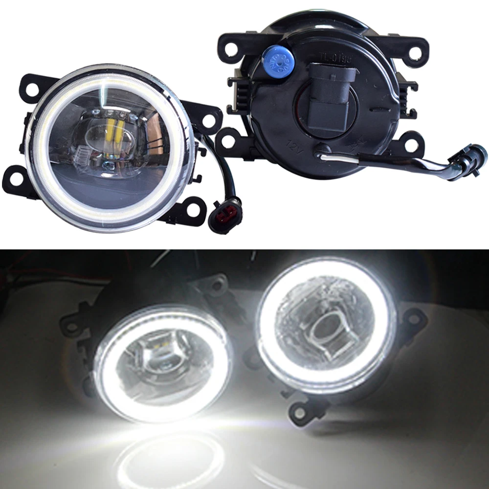 

1 Pair Front Bumper Angel Eyes LED Fog Light For Subaru Outback 2.5L H4 3.6L H6 2010-2012 High Brightness Halogen Fog Lamp Light