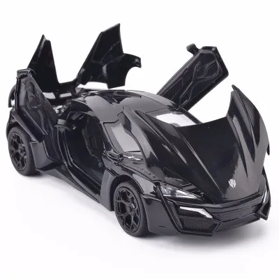 Fast And Furious Lykan Hypersport Alloy Cars Models Four Color Metal Cars Collection Toys For Children Diecasts & Toy Vehicles-b