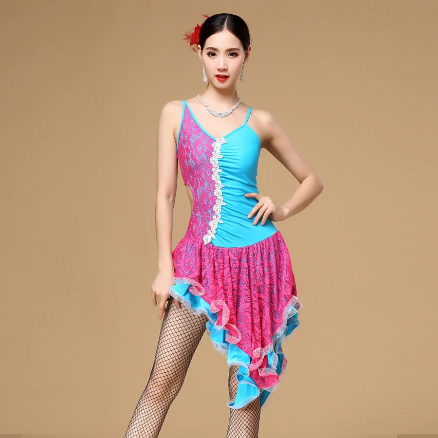 2016 Sexy Ladies Latin Dance Dress Ballroom Salsa Samba Dresses
