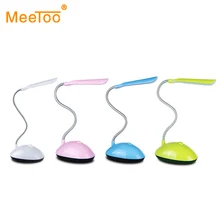 Lâmpada de mesa flexível led, 4 lâmpadas de leitura para estudo, proteção ocular, luminária led para mesa, alimentada por bateria aaa