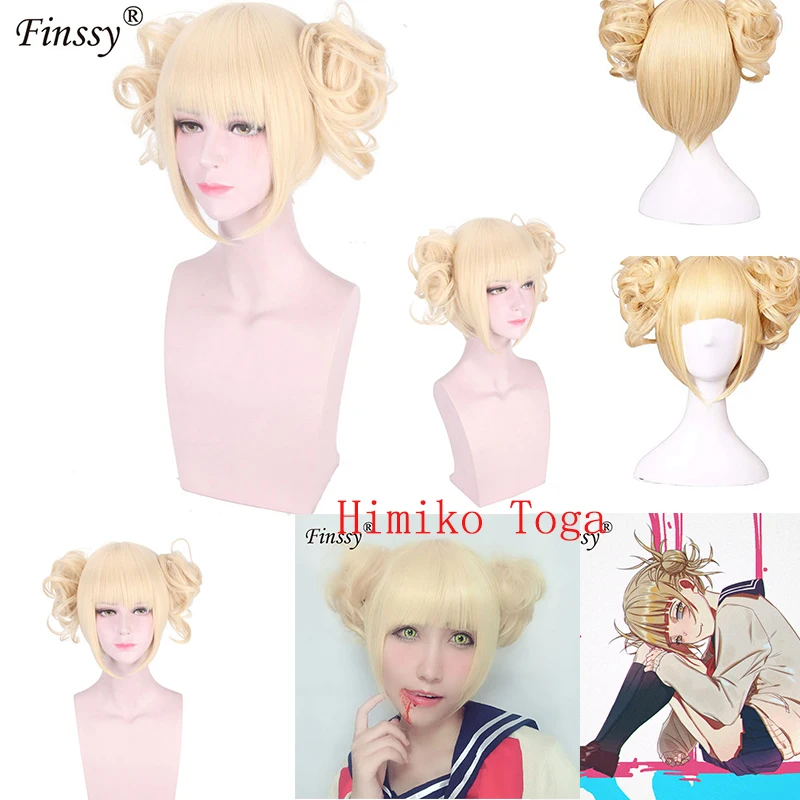 

Halloween Concert Cosplay Himiko Toga Cosplay Wig Boku no Academia Cosplay Role Play My Hero Academia Styled Wig Free Shipping