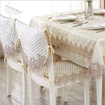 

European Style Office Chair Proud Pink Lace Chair Chair Cushion Beige Anti-skid Chair Home Decoration