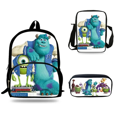 16 дюймов Mochila школьные сумки для девочек подростков Тинкер колокольчик рюкзак милый мультфильм рюкзак с фотоизображением для детей 3 комплекта подарок детская книжная сумка - Цвет: 7j0225