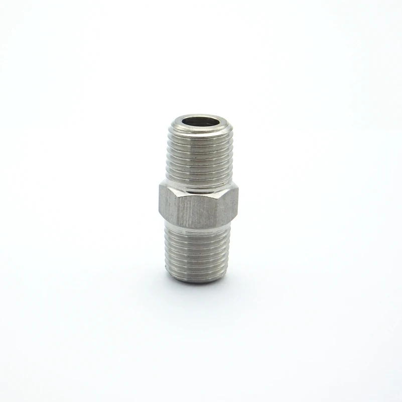 304 нержавеющая сталь 1/8 &quotBSP Мужская резьба равная Шестигранная ниппель