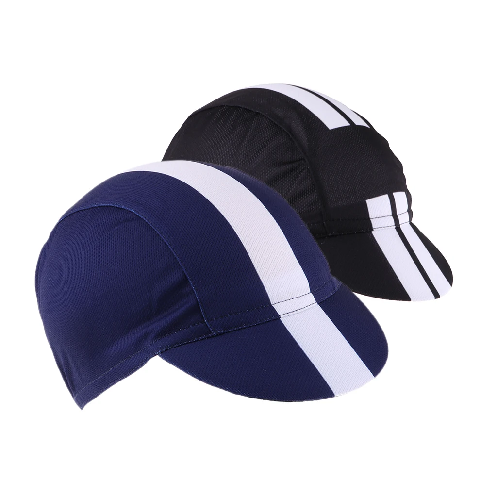 2 Pieces Riding Caps Helmet Liner Tour Breathable Sun Hats Dustproof Fitting Team Bike Cap