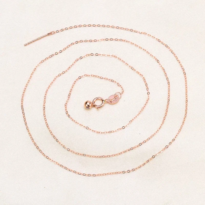 Sinya 18k Classical AU750 Gold Universal Chain 0.8gram Pure Gold Adjustable Chain DIY necklace accessrioes best Gift For Women (20)