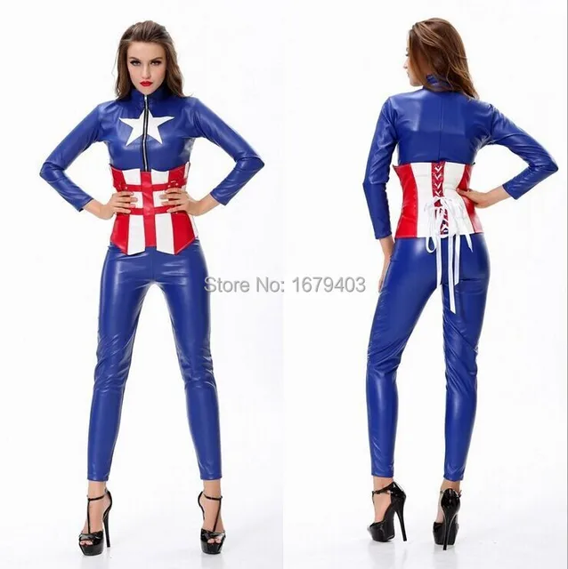 hot sale adult halloween costumes for women cosplay costume captain america avengers female warrior woman suit