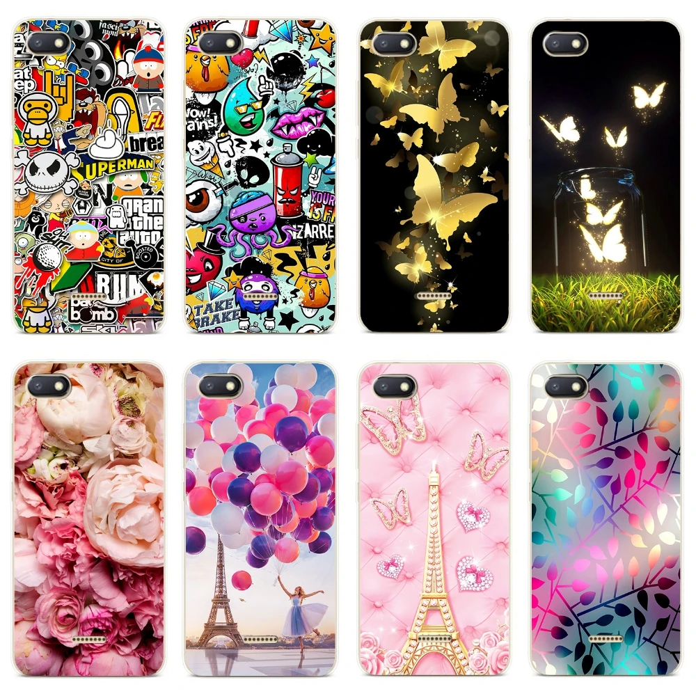 

Silicone Cover For Xiaomi Redmi 6A Case 5.45' Printing Pattern Cute Phone Cases for Xiomi Redmi6 Redmi 6 A Redmi6A Fundas Coque