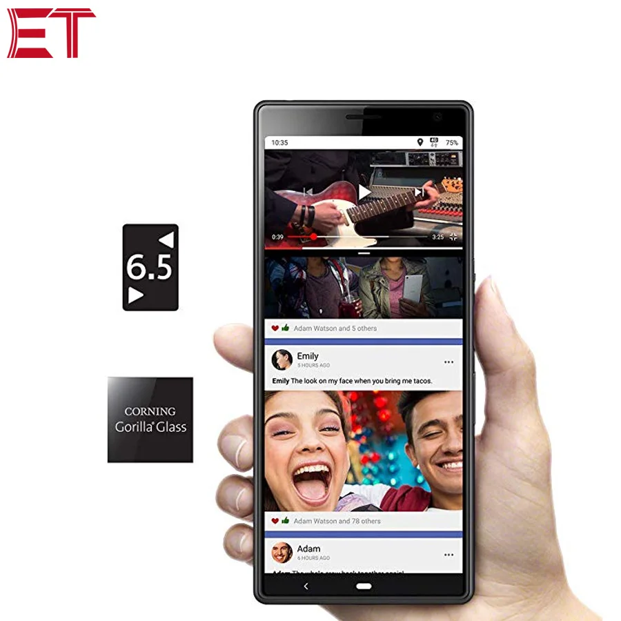 Новый мобильный телефон Sony Xperia 10 Plus I4293 4G LTE 6 5 &quot6 ГБ ОЗУ 64 Гб ПЗУ Восьмиядерный
