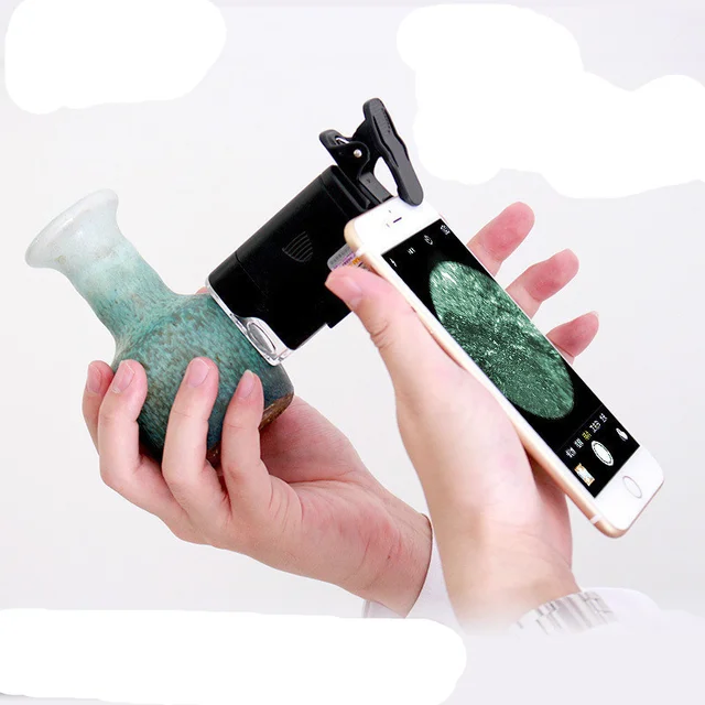 100X Portable magnifying glass with led lights Universal Mobile Phone