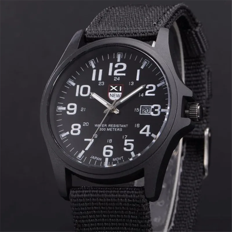 

Men Men's Watch 2018 Quartz-Watch Clock Outdoor Mens Date Stainless Steel Reloj Military Sports Analog Quartz Army Wrist Watch