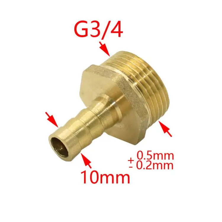 Латунный трубный фитинг 4 мм 6 мм 8 мм 10 мм 12 мм соединитель шланга 1/" 1/4" 1/" 3/8" 3/" Мужской медный соединитель садовый 2 шт