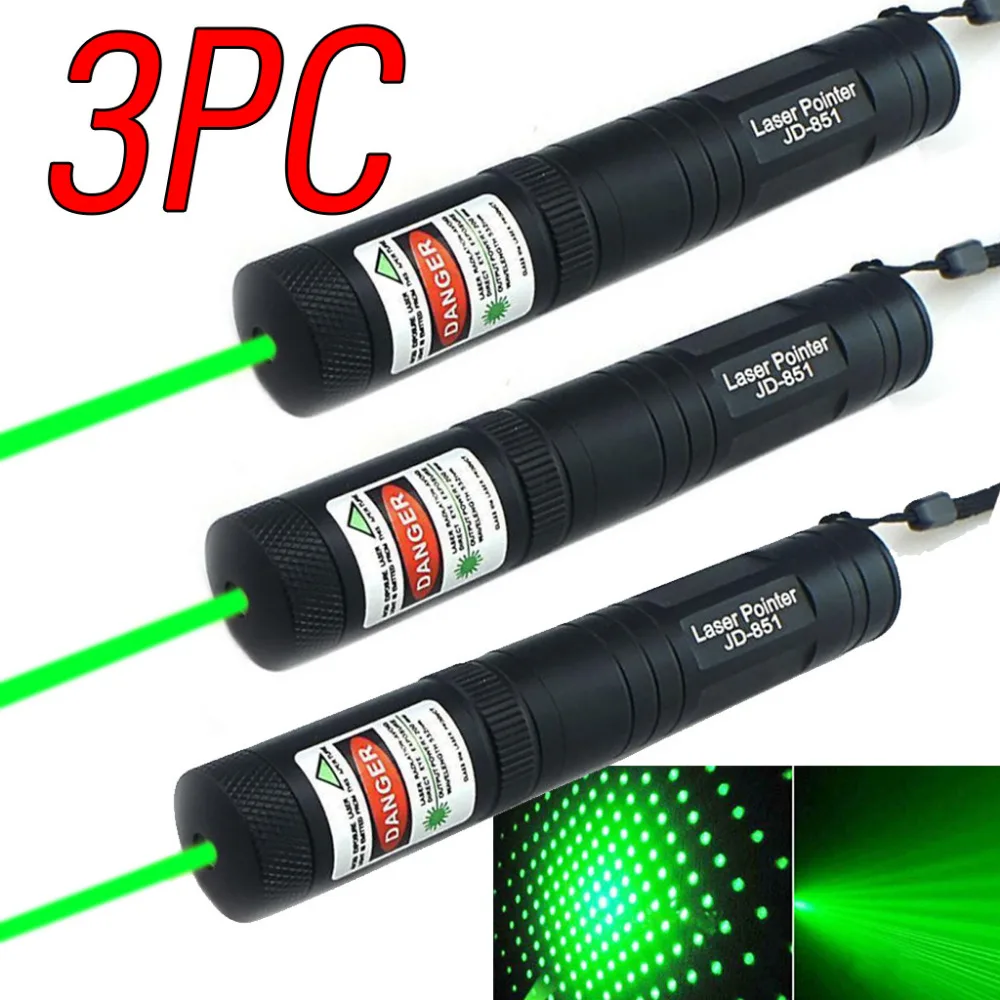 3 ШТ. Зеленая Лазерная Указка Pen Ведущий Военный JD 851 Беспроводной Lazer Puntero Верде