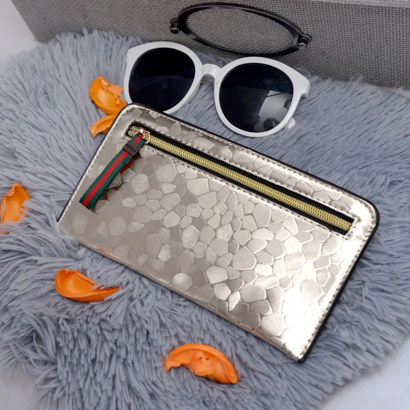 2019 جديد DXH جدا رقيقة طويلة النساء محفظة صغيرة مخلب الإناث الأزياء حامل بطاقة Girls'wallets بسيطة حزمة محفظة نسائية للعملات المعدنية الهاتف