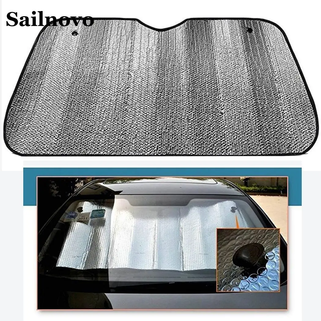 Sailnovo 126 см x 61 5 складные солнцезащитные козырьки для окна автомобиля лобового