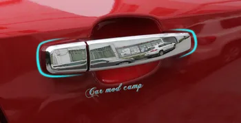 

ABS Chrome Car Side Door Handle Cover Trim 8pcs For Vauxhall Opel Mokka / Buick Encore 2013 2014 2015 2016 2017 Car Styling!