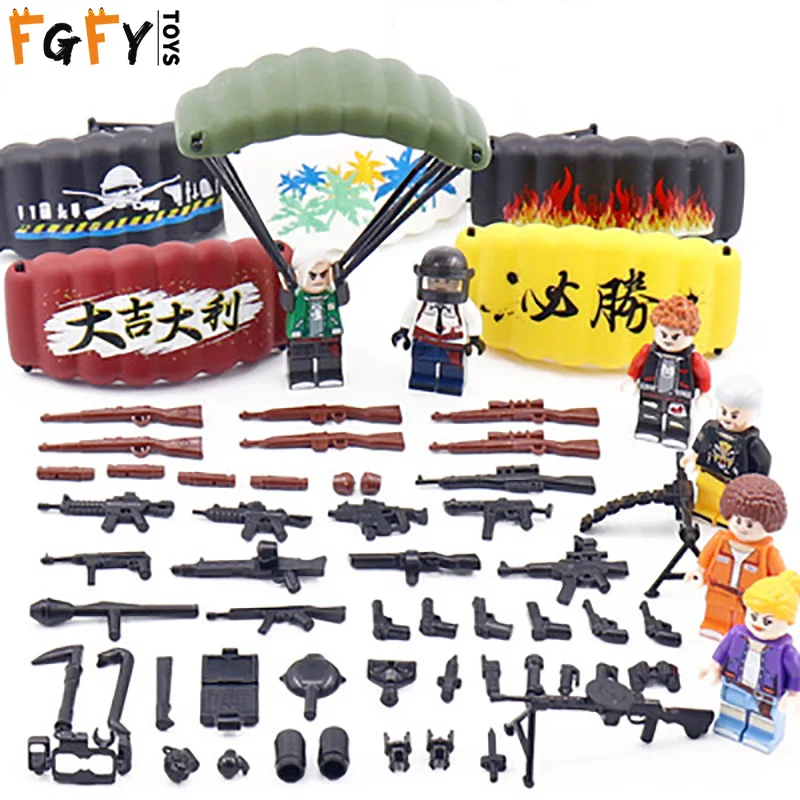 

Military Swat Police Gun Weapons building blocks Pack Army soldiers MOC Arms City Police Legoed Military Series Toy for children