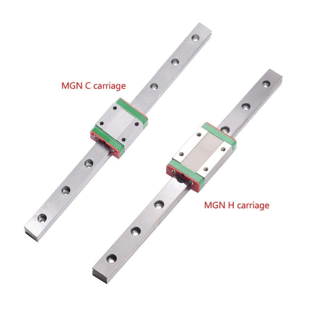 1/2/4 Set MGN9 mgn12 Linearführung Linearschienen 250-600mm Linear Rail Block 