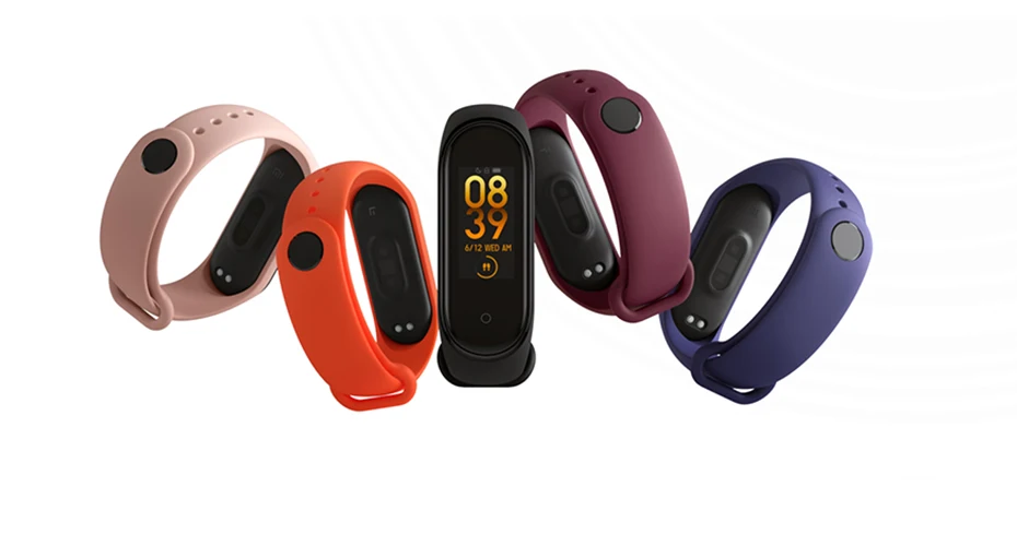 Xiaomi mi Band 4 Smart mi band 4 0,9" AMOLED экран водонепроницаемый пульсометр фитнес 135 мАч Bluetooth 5,0 50 атм