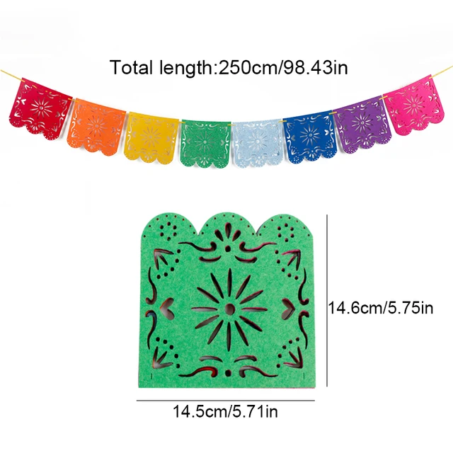 Cevent 1set Mexican Banner For Wedding Party Decoration Garland Flag Banner Party Decoration Paper Banner Party Supplies