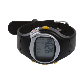 

New Sport Pulse Heart Rate Monitor Calories Counter Fitness Wrist Watch Black