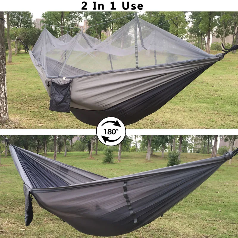Portable Mosquito net Hammock Double-person Folded Into The Pouch Mosquito Net Hammock Hanging Bed For Travel Kits Camping
