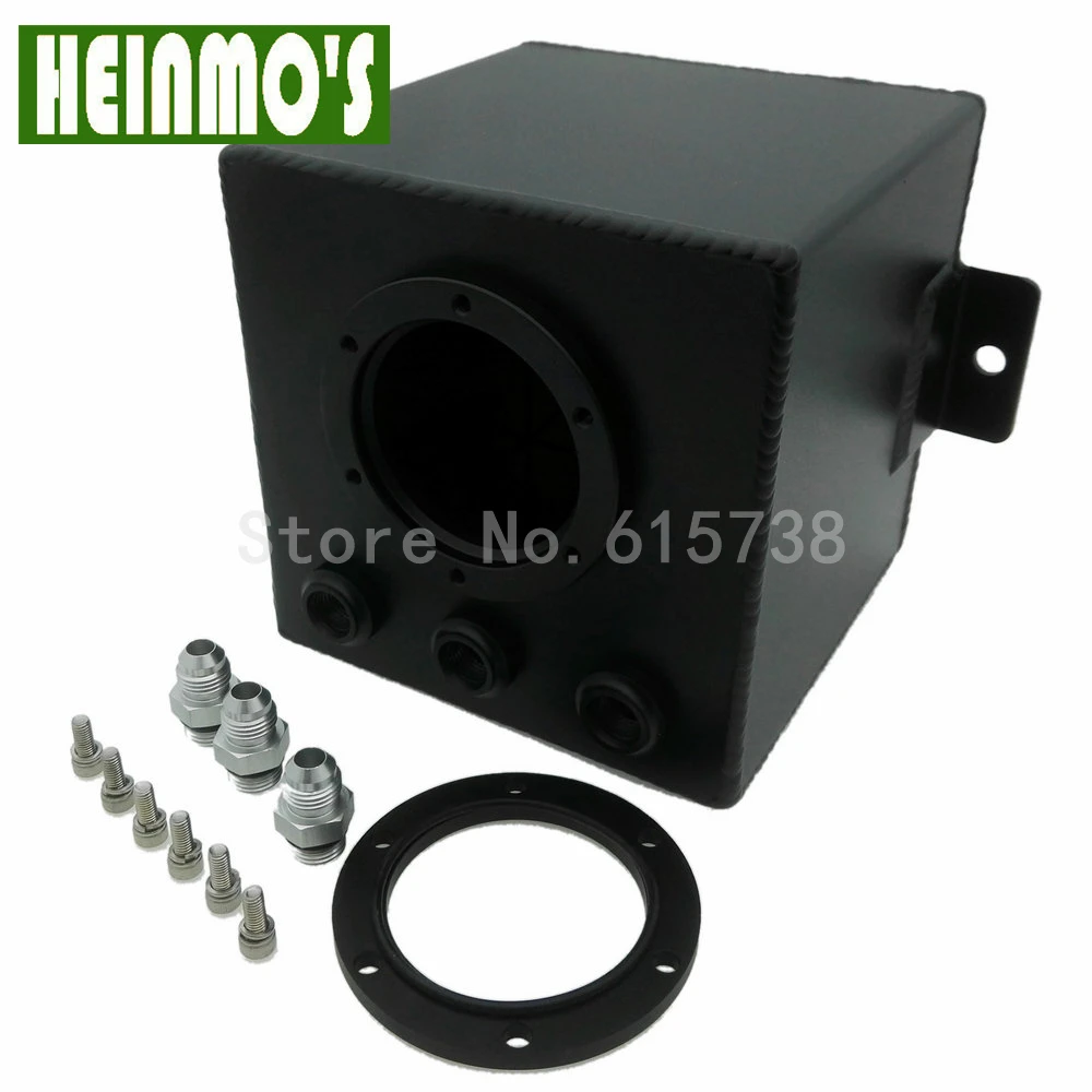 

2L Aluminum Fuel Tanks Fit 044 Pump Oil Catch Tank ,Fuel Surge Tank / Surge Tank 150*150*150mm Oil Catch can