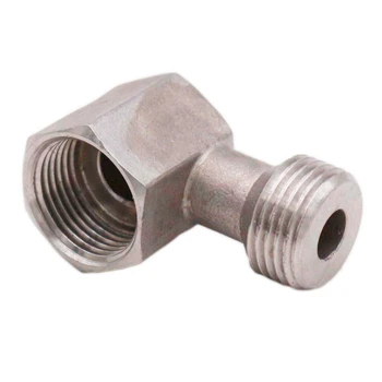 

Stainless Steel Keg Coupler Elbow Low Profile Elbow Bend 5/8"BSP (FBT x MBT)