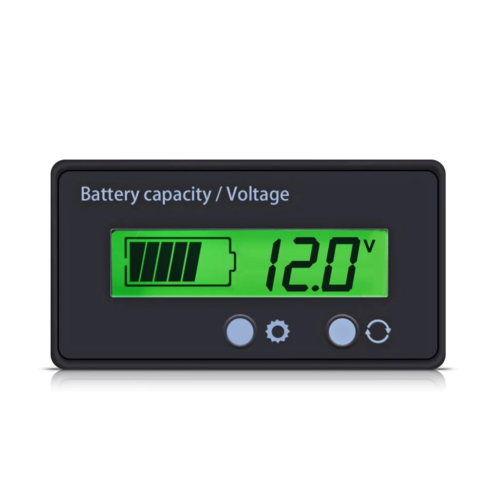 LCD Display Backlit Universal Battery Capacity Voltage Meter Tester