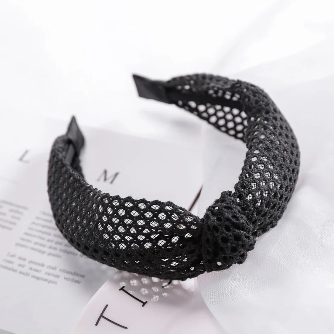 

2019 New Simple Knotted Wide Hairband women girls hair head hoop band accessories Lace headband female Holder headwear headdress