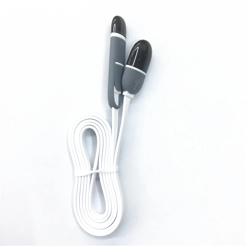 500 шт./лот Красочные Кабель Micro Usb 8Pin 2 в 1 Синхронизация Данных Зарядки USB для iPhone 5 6 s