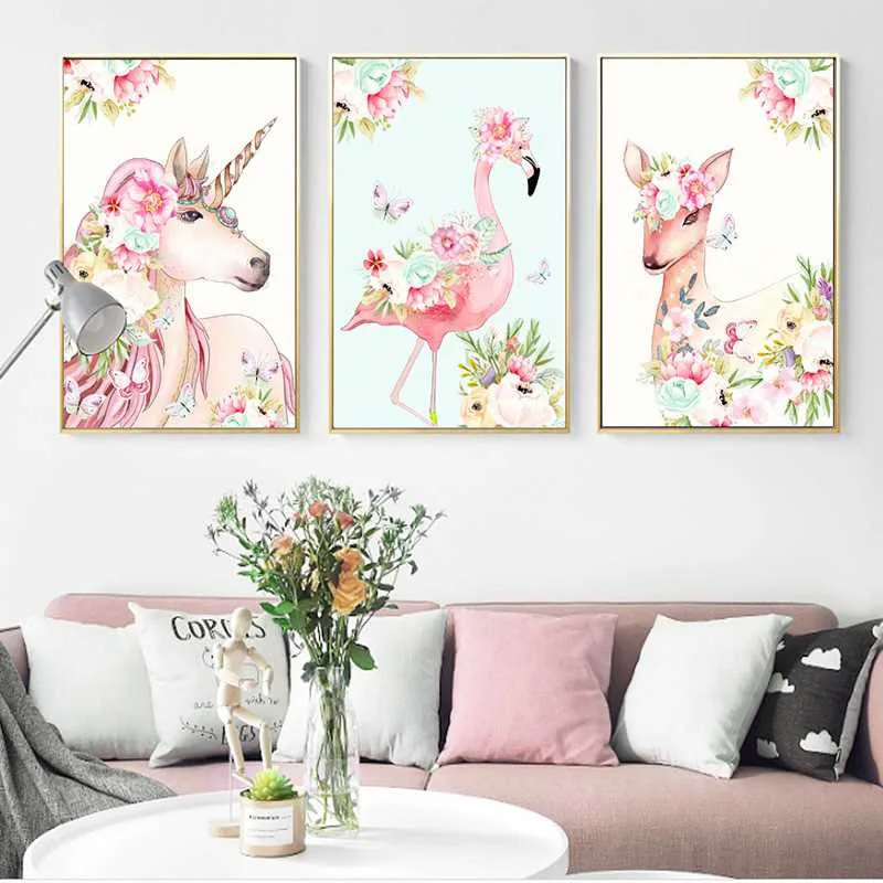

QIANZEHUI DIY Diamond Embroidery,Round Diamond Unicorn Flamingo Full rhinestone 5D Diamond painting cross stitch,needlework