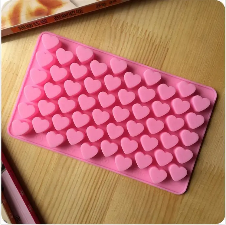 500pcsHeart shaped силиконовая форма для выпечки в форме цветка Управление по