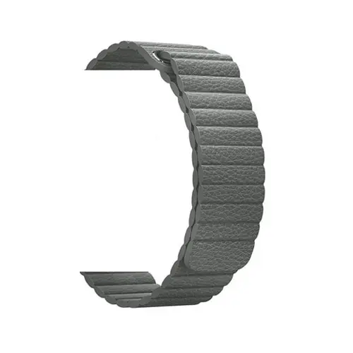 Кожаный ремешок для apple watch, ремешок для apple watch 4, 3, 44 мм, 42 мм, iWatch, ремешок 40 мм, 38 мм, браслет с магнитной застежкой - Цвет ремешка: grey