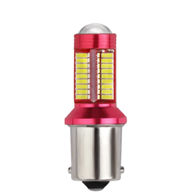 10x1156 1157 BA15S 78SMD чипы светодиодный 4014 автомобилей поворотник сзади для габаритных огней лампочки на подвеску красный, белый Янтарный Универсальный Fit
