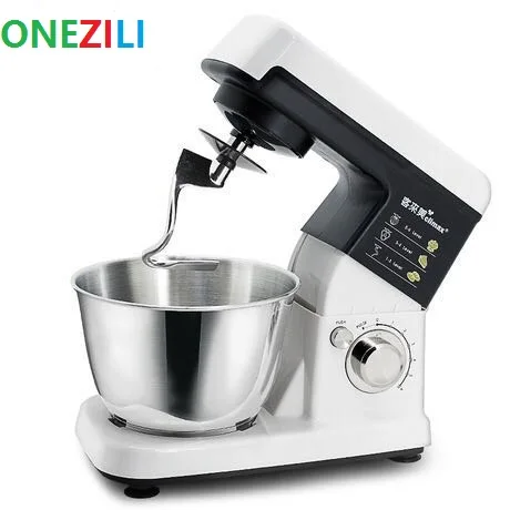 Professional Chef Home Kitchen Cooking Food 4L Electric Stand Mixer Dough Bread Mixing Machine Blender 6 Gears | Бытовая техника