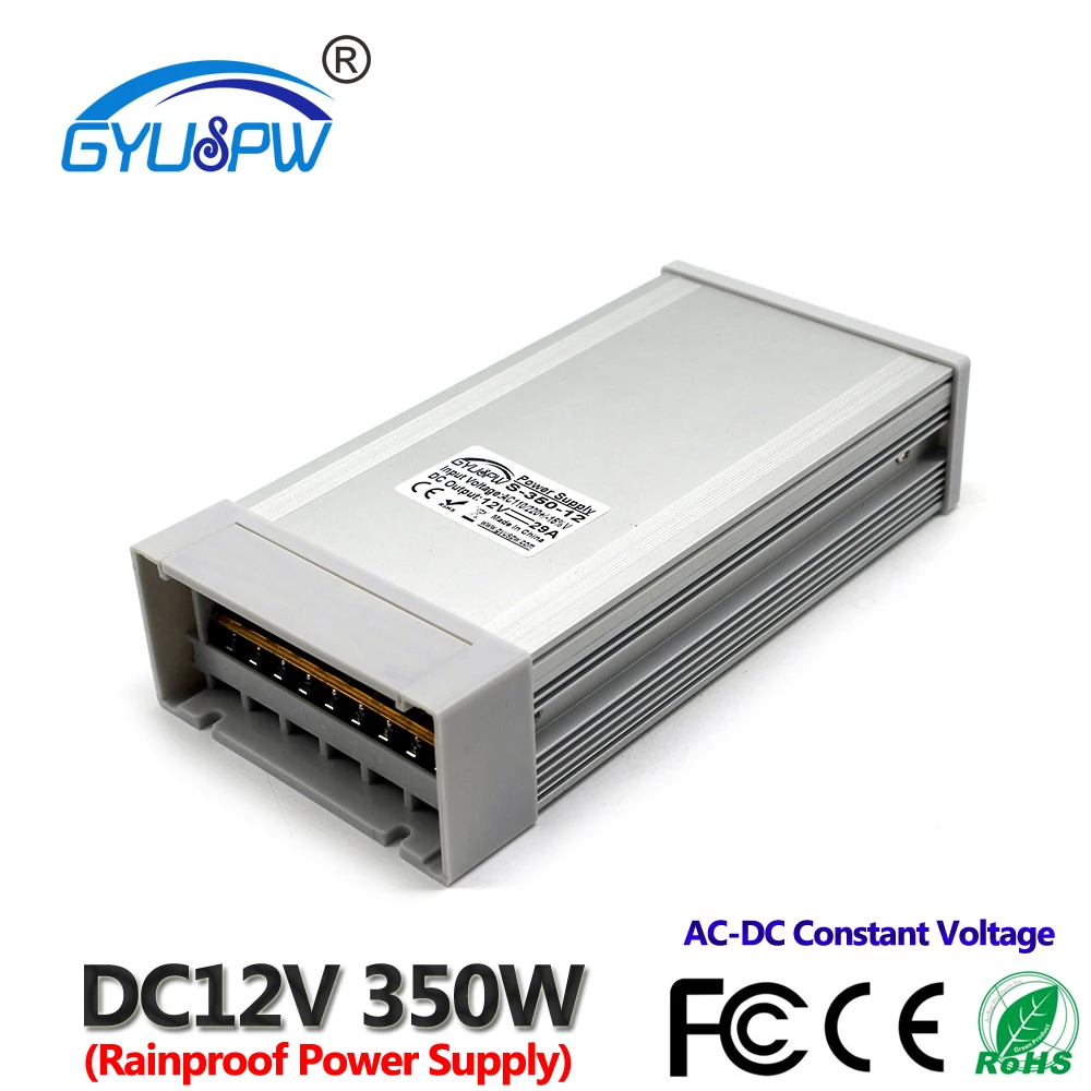 

Lighting Transformers DC12V DC24V DC5V 300W 350W Power Source Rainproof Led Driver Transformer 110V 220V AC DC SMPS For CCTV AV
